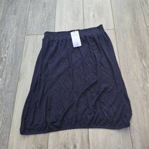 Lascana beach skirt elastic on top bottom navy blue thin super softmaterial 8-10